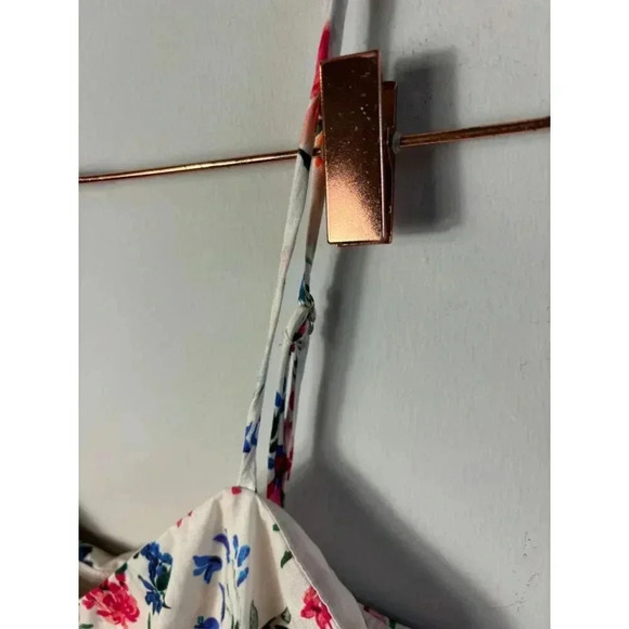 Lovers + Friends Button Front Spaghetti Strap Lani Mid Dress Floral Sz S - Picture 8 of 15